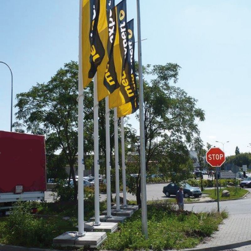 Mobiler Fahnenmastständer "Hülse" für Masthöhen von 6-9m